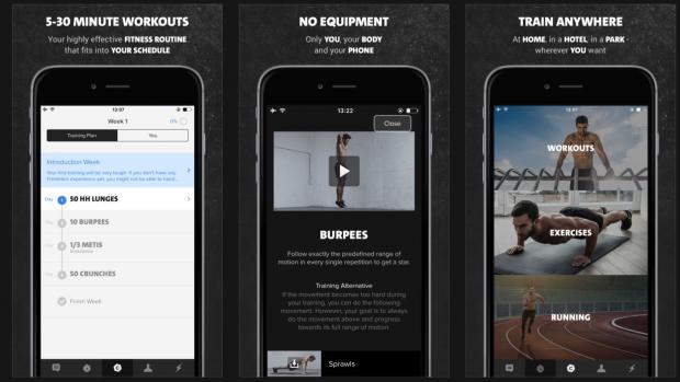 Freeletics Bodyweight app screenshot