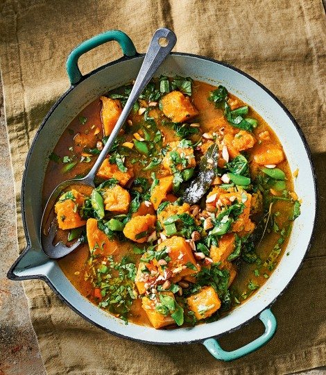 healthy meal prep recipes - butternut squash massaman curry