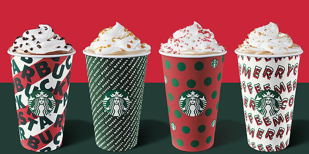 Starbucks Christmas drinks calories 2019