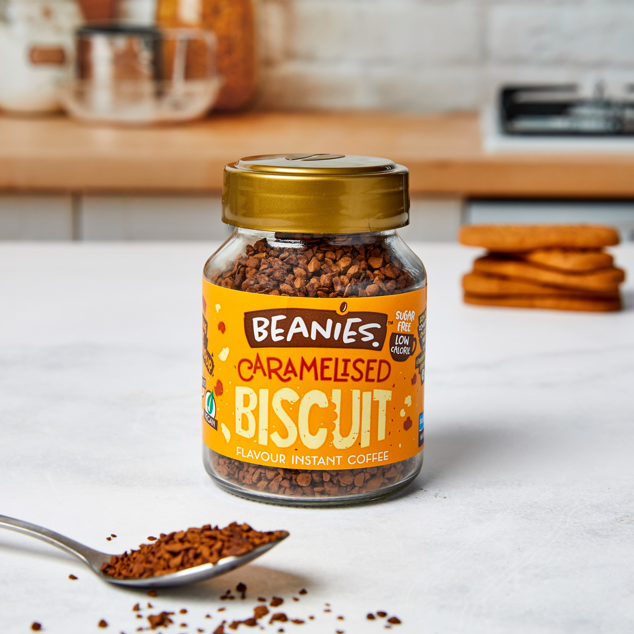 beanies caramelised biscuit flavour