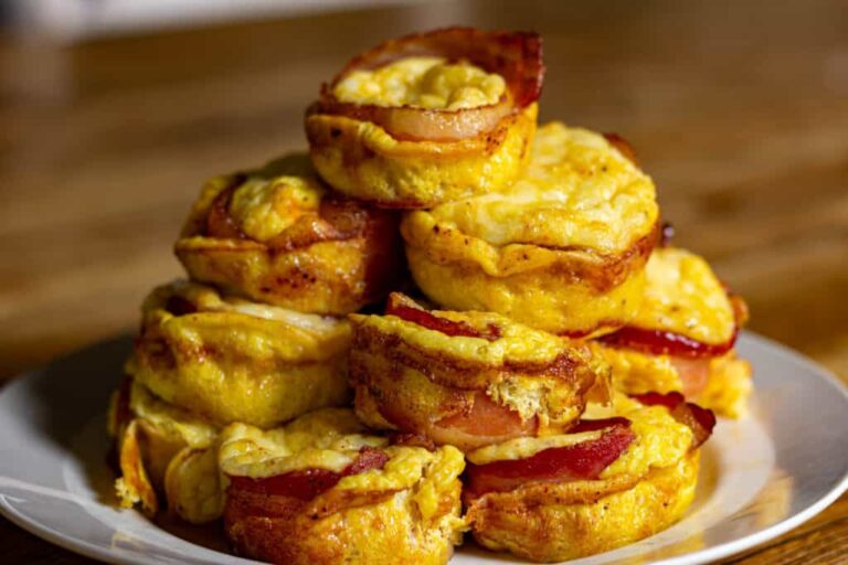 Bacon and cheese egg bites