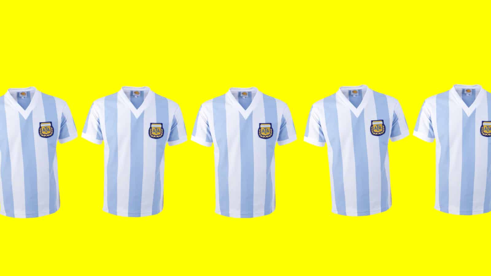 win a retro argentina shirt