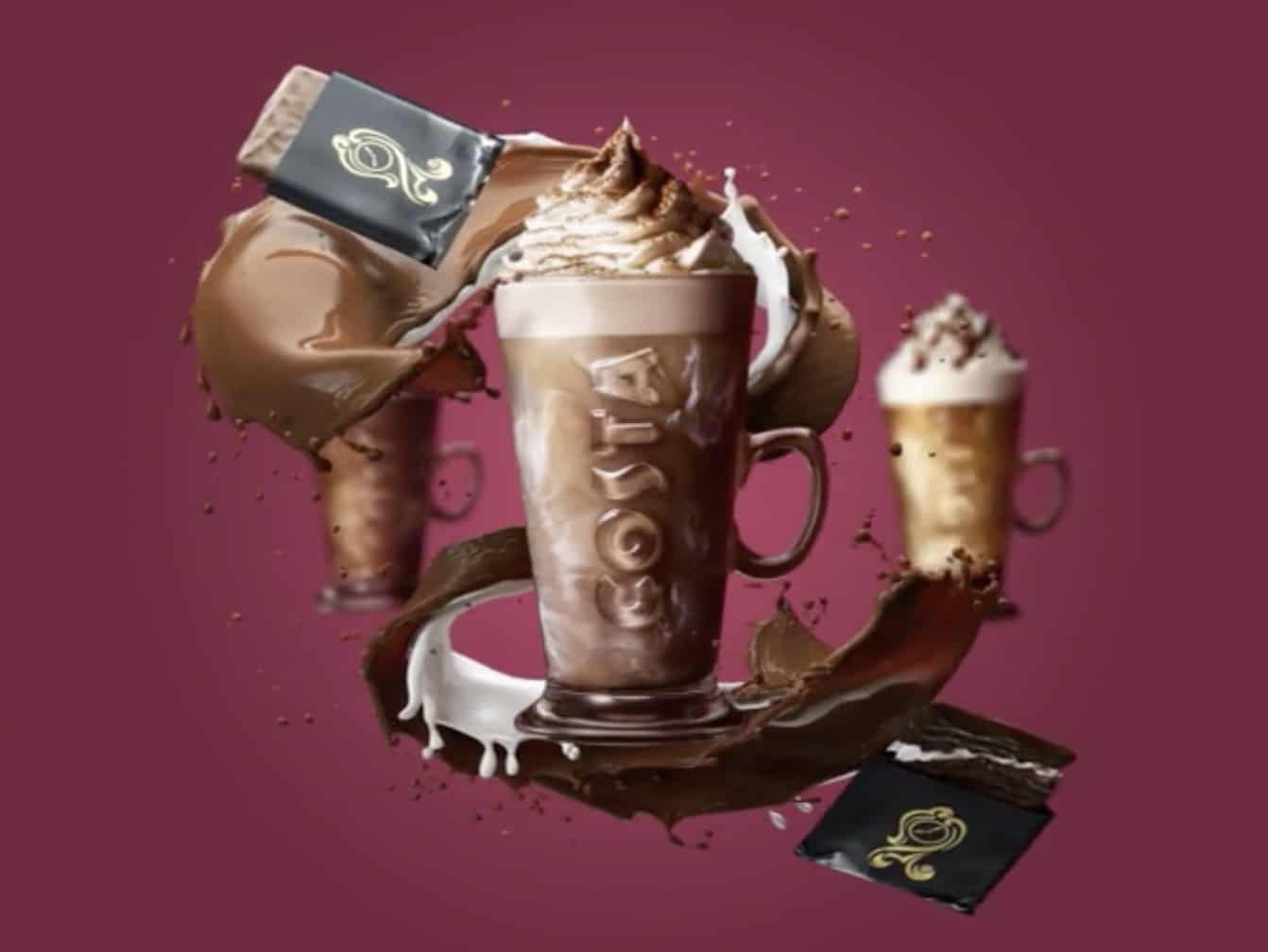 costa christmas drinks calories