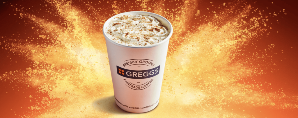 How many calories in a Greggs pumpkin spice latte